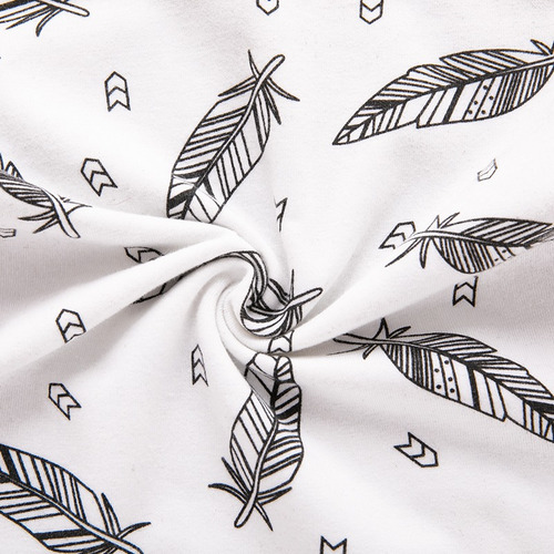 2 Piezas Conjunto Verano De Algodón Con Estampado Para Bebé Blanco 9-12 M