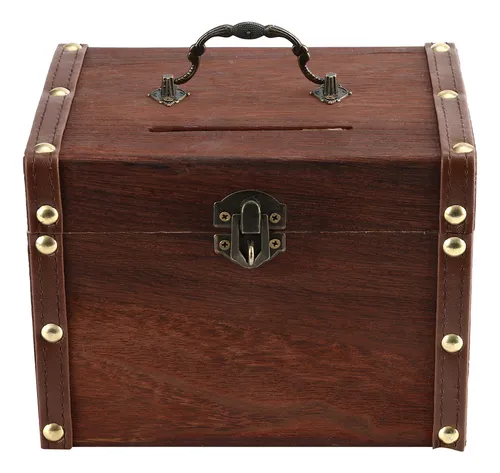 Caja Fuerte De Madera K Iggy Bank De Madera Con Cierre