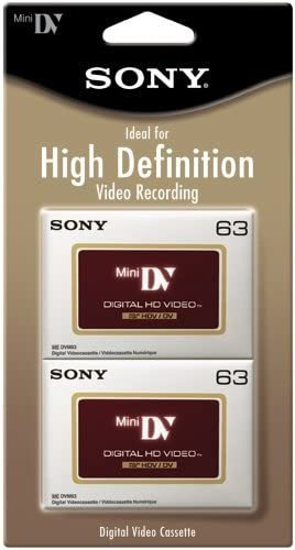 Sony Dvm63hdr/2 High Definition Minidv Videocasete   2 P