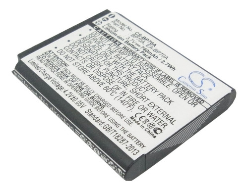 Bat Para Samsung Bp-70a Pl100 Pl80 St60 St70 Wp10 Es73 Pl20