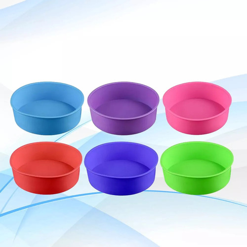 Molde De Silicona Para Hornear Pasteles Redondo De 6 Pulgada