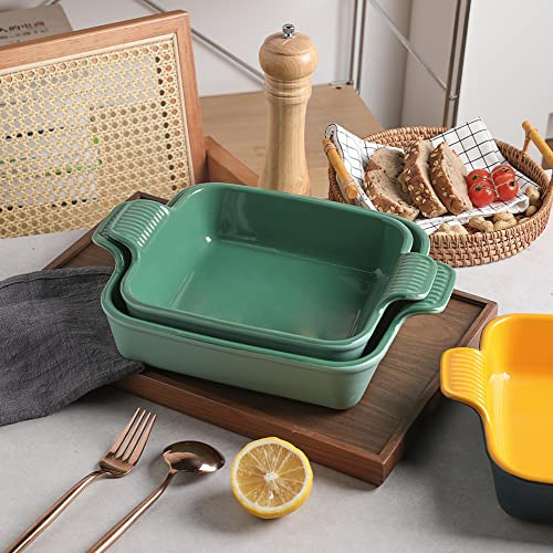 Plato De Cerámica Para Hornear Sweejar, 9 X 9 Para Tartas, C