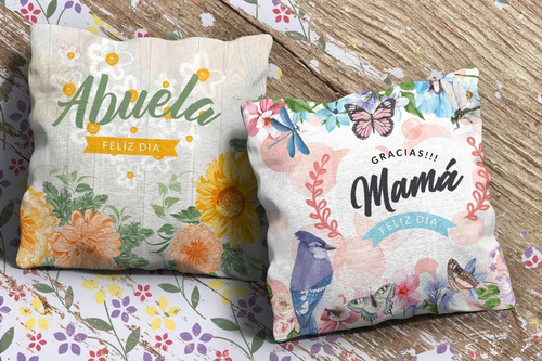 Plantillas/diseños Para Sublimar Almohadones Día De La Madre