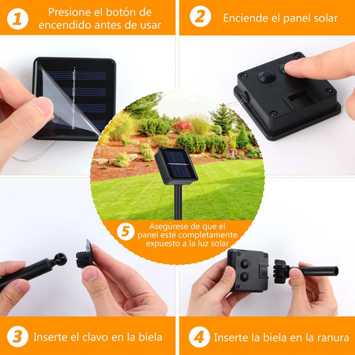 Guirnalda De Luces Led Solares De 20m 200led, Luces De