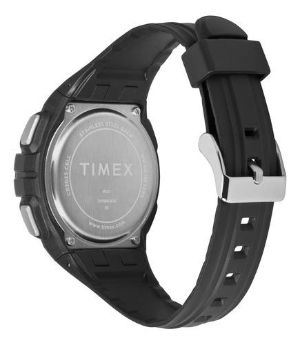 Reloj Digital Timex Para Hombre De 43 Mm - Banda Negra, Esfe