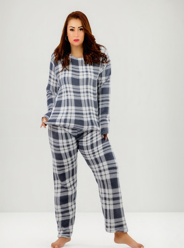 Pijama Afelpada Mujer Polar Pantalón Sudadera Tallas Extras