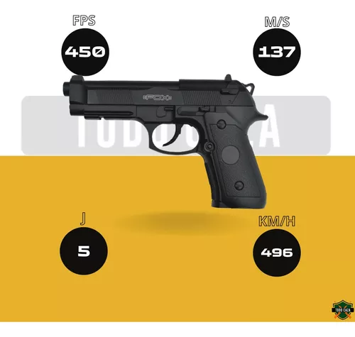 Pistola Aire Comprimido Fox Co2 Replica Beretta 92