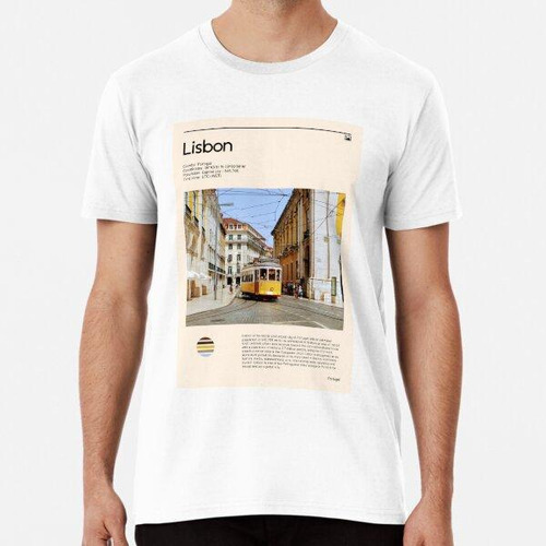 Remera Visita Lisboa, Portugal (cartel De Viaje) Algodon Pre