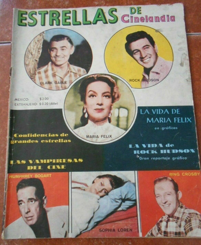 Revista Antigua Estrellas Cinelandia #1 Vida De Maria Felix (Usado)