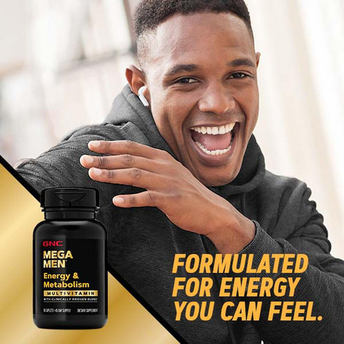 Multivitamínico Gnc Mega Men Energy & Metabolism 180 Comprim