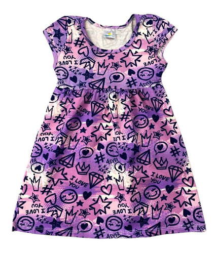Imagem 3 de 10 de Kit 3 Vestido Infantil Menina Roupa Feminina Atacado