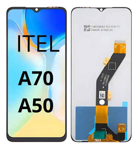 いれもの Tela Frontal Display Para Itel A70 A665/a50 A667 Sem Aro