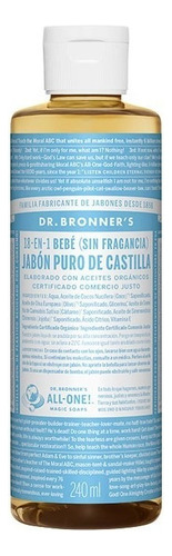 Dr Bronners Jabon Organico Antibacteria Bebe 240ml