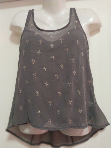 Musculosa Gris Fiesta