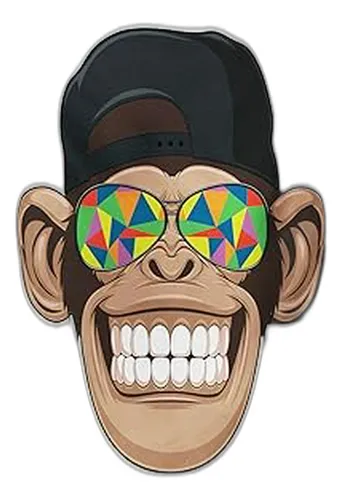 Tapiz De Dibujos Animados De , Divertido Mono Hipster Con Ga