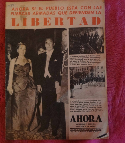 Ahora Mayo 1956 Aramburu Rita Hayworth Barletta Folklore