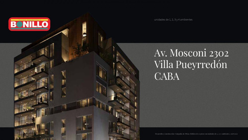 Imagen 1 de 18 de Departamento Monoambiente Venta Villa Pueyrredón