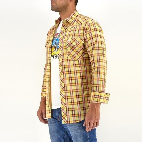 Imagen 3 de 6 de Camisa Vaquera Wrangler Hombre Manga Larga G83