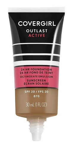 Imagen 2 de 3 de Base Maquillaje Liquido Covergirl Outlast Active 24 Hr
