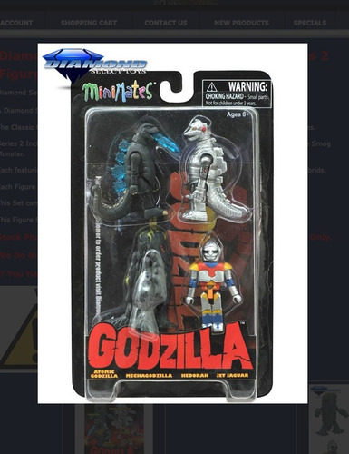 Diamond Select Toys Godzilla Minimates Serie 1 Box Set