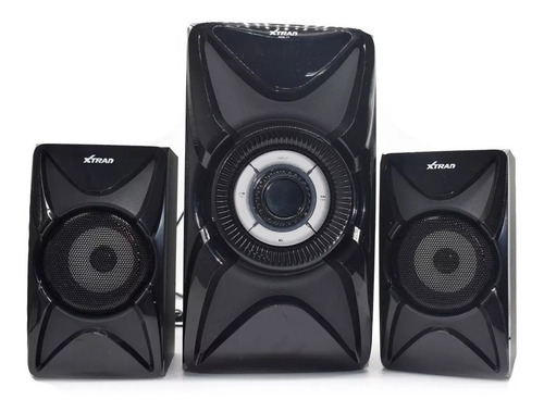 Caixa de som Xtrad XDG-11 com bluetooth black piano 110V/227V