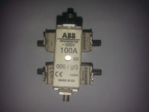 Fusibles De Ceramica Abb 000/gg 100amp 