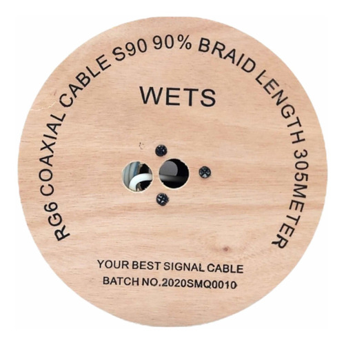 Cable Coaxial Rg6 Al 90% Real 305 Mts