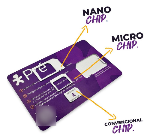 Chip Vivo Kit 5: 1 Chip S/ Recarga+4 C/ Recarga Inclusa