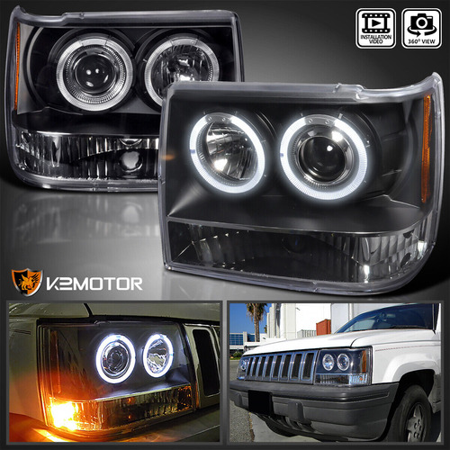 Par Faro Negro Led Jeep Grand Cherokee Laredo 1994 4.0l