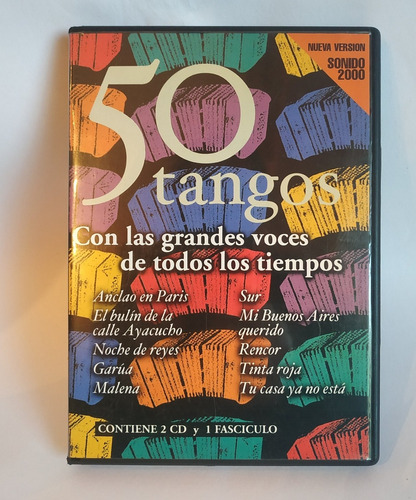 Cd 50 Tangos Con Las Voces De Todos Los Tiempos 2 Cd 