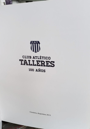 Libro De Talleres Cba Del Centenario -nuevo