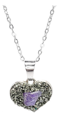 Collar Corazón De Prosperidad Amatista - Estrella Sagrada