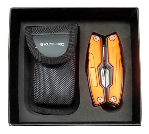 Imagen 4 de 10 de Pinza Multiherramienta Inox Multifunción Kushiro Estuche