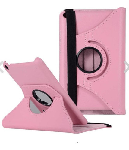 Imagen 3 de 9 de Funda Para Tablet Samsung T295 8 Rosa Protege Completa 360