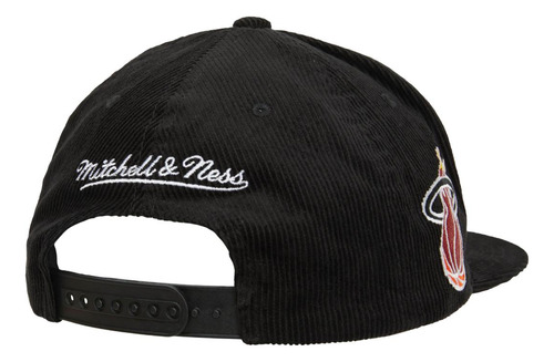 Gorra Mitchell & Ness Miami Heat Cord Script Basquetbol Nba