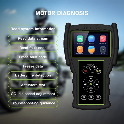 Escáner De Motos Jdiag M100 Pro Multimarca