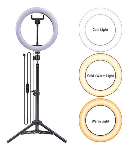 Ringlinght Led Luz Flash Estudio Profissional Com Tripe 210m