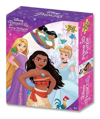 Puzzle Rompecabeza Disney Princesas Prime 3d 200 Piezas