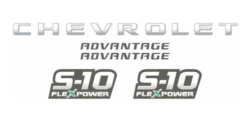 Faixa Adesivo Chevrolet S10 Advantage Flex 2011 S10kit07