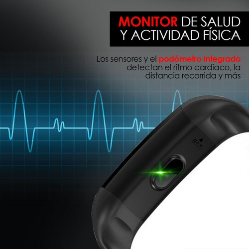 Imagen 4 de 10 de Pulsera Inteligente Ritmo Cardiaco Contra Agua S4 Redlemon