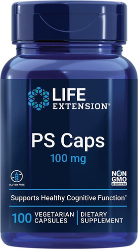 Life Extension, Fosfatidilserina, 100mg, 100 Cápsulas Sabor Sin Sabor