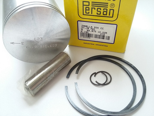 Piston Perno Y Aros Zanella 200 Jr Rb Nt Medida Std 66 Mm