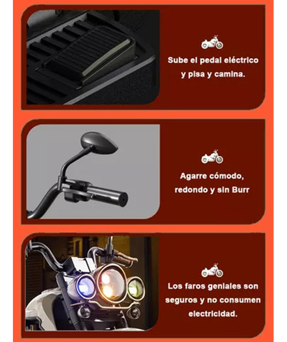 Motocicleta electrica para niños Heaimo YYMTC color rojo