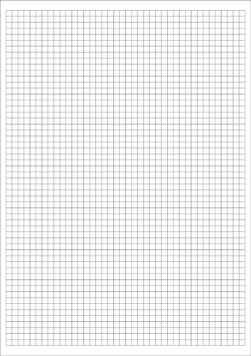 Papel A4 Offset Branco 90g Quadriculado 100 Folhas 21x29,7cm