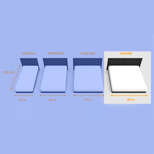 Base Box De Cama King Size Gris Incluye Patas