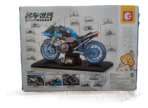 Minibloques Para Armar Sembo Block Moto 222 Pzs 222 Bkmoto