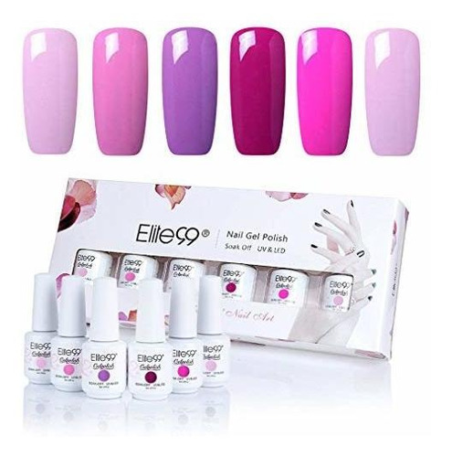 Elite99 Gel Nail Polish, Soak Off Uv Led Gel Polaco Nail Art