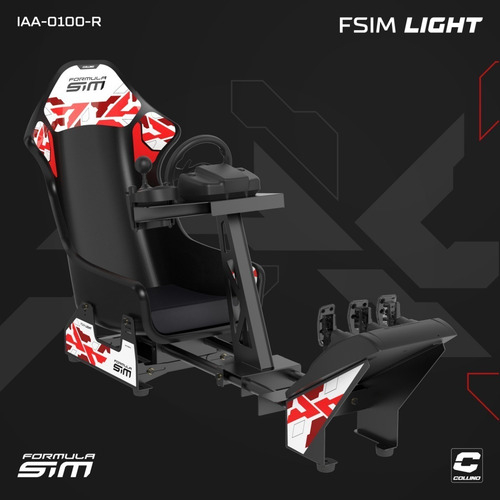 Imagen 4 de 8 de Simulador Formula Sim Light Rojo Ps4 Volante Logitec A12
