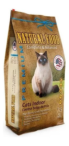 Alimento Natural Food Cats Indoor 7,5 Kg