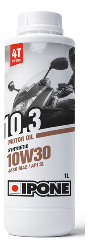 Aceite Para Motor Ipone 4t 10.3 Semisintetico 10w30 De Moto